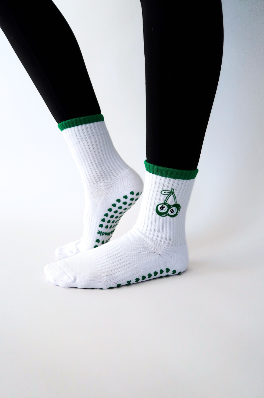 Cherry Lucky Crew Sock