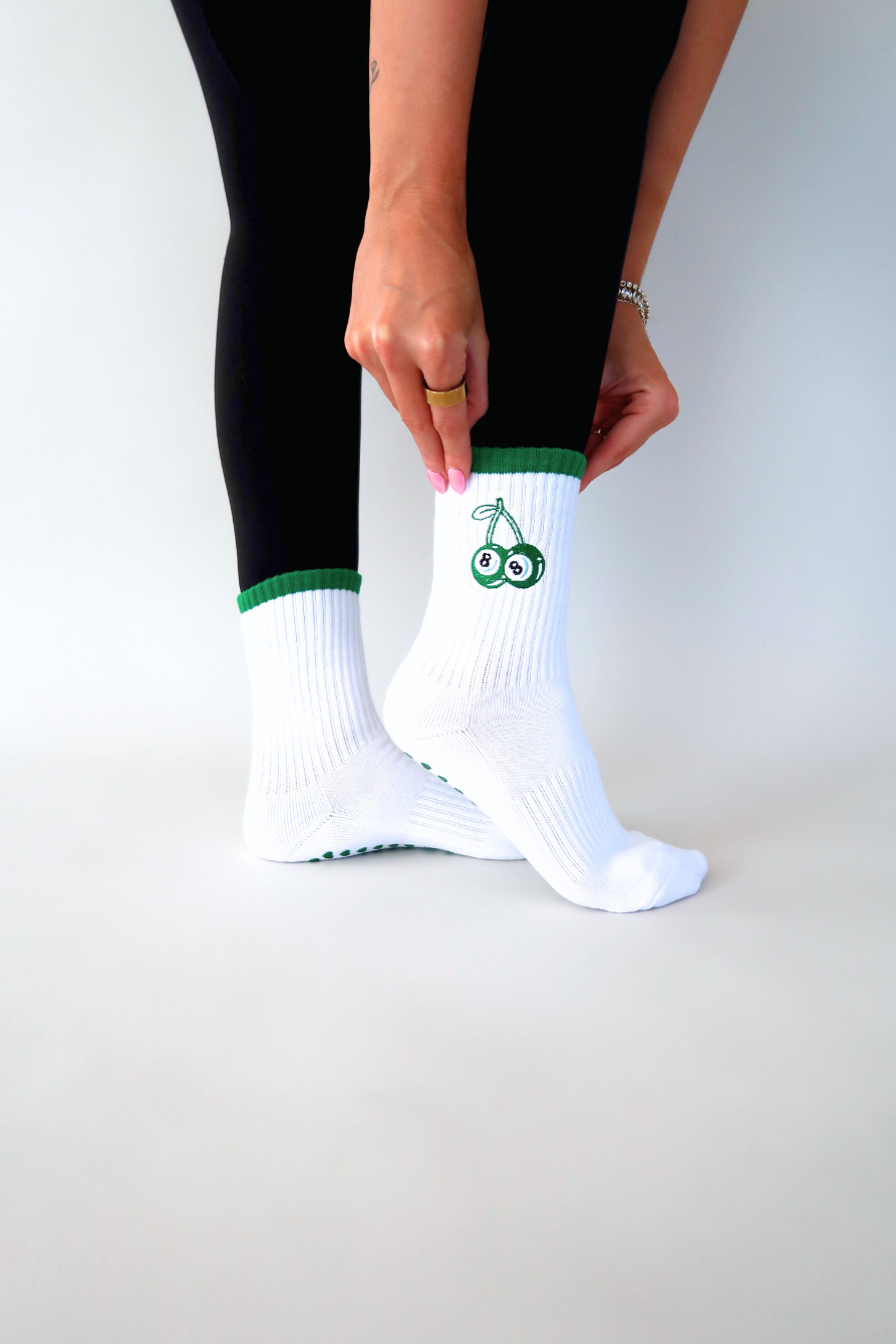 Cherry Lucky Crew Sock