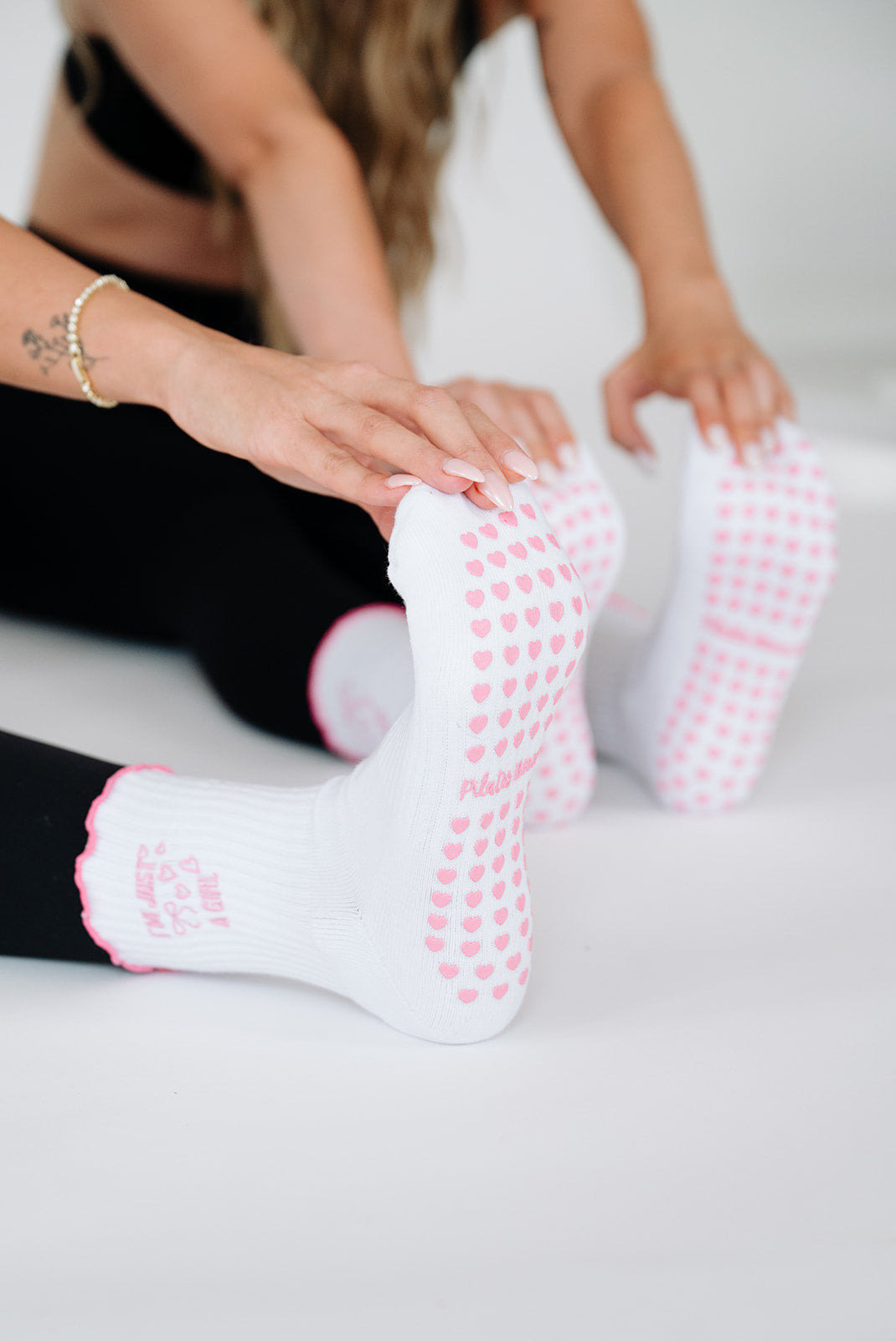 I'm Just A Girl Crew Sock